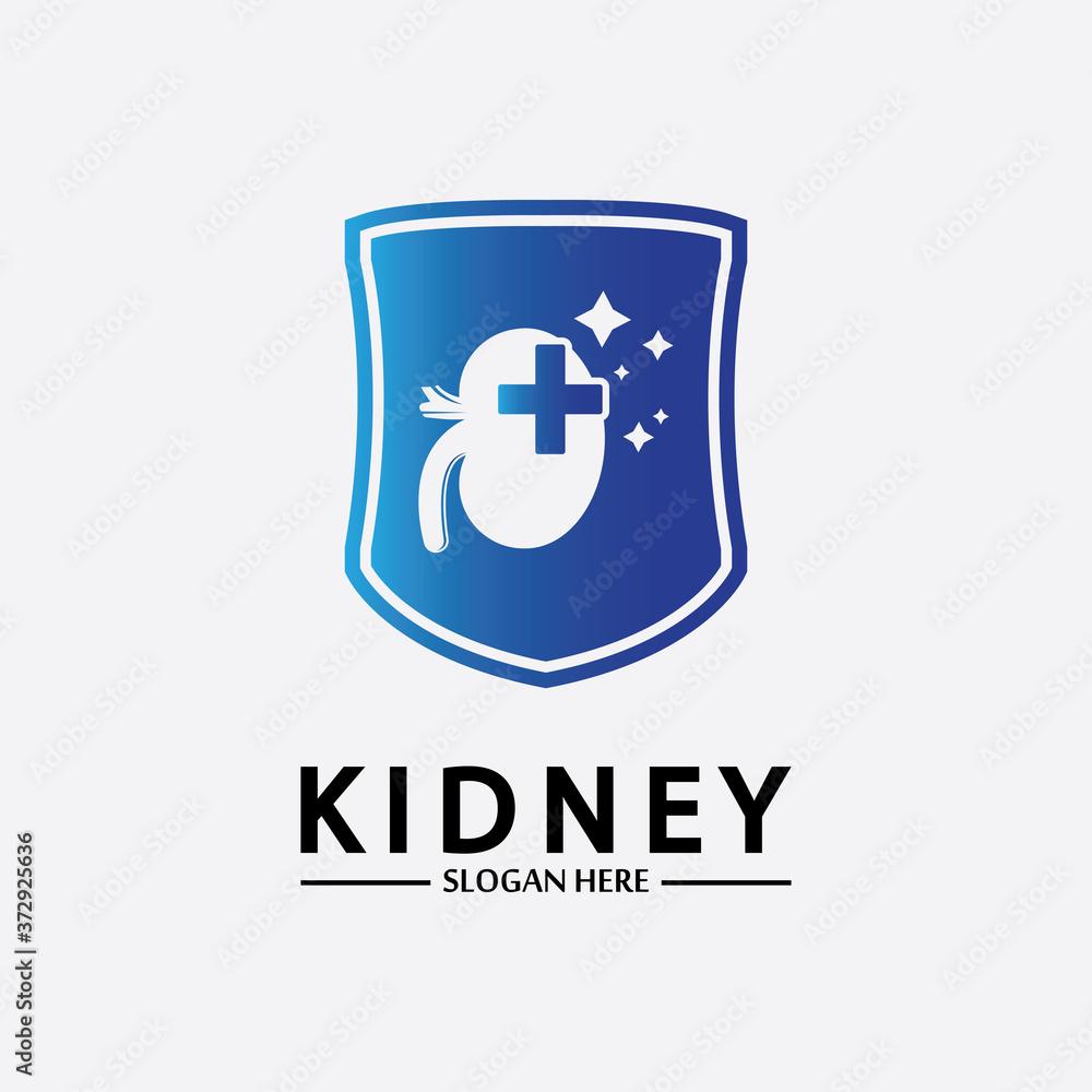 Kidney Shield Logo Template Design Vector, Emblem, Design Concept, Creative Symbol, Icon. Kidney Shield Logo Template Design Vector, Emblem, Design Concept, Creative Symbol, Icon.