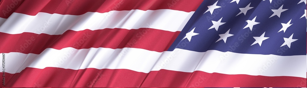 flag of the states of america digital illustration