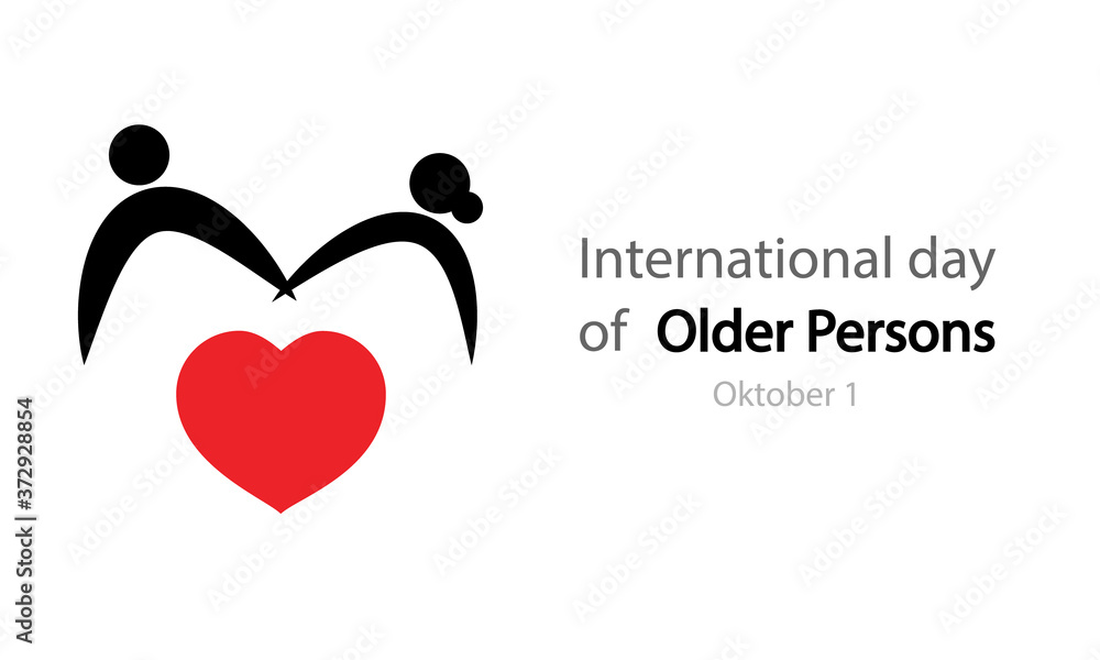 International dayOlder PersonsofOktober 1, vector art illustration. International dayOlder PersonsofOktober 1, vector art illustration.