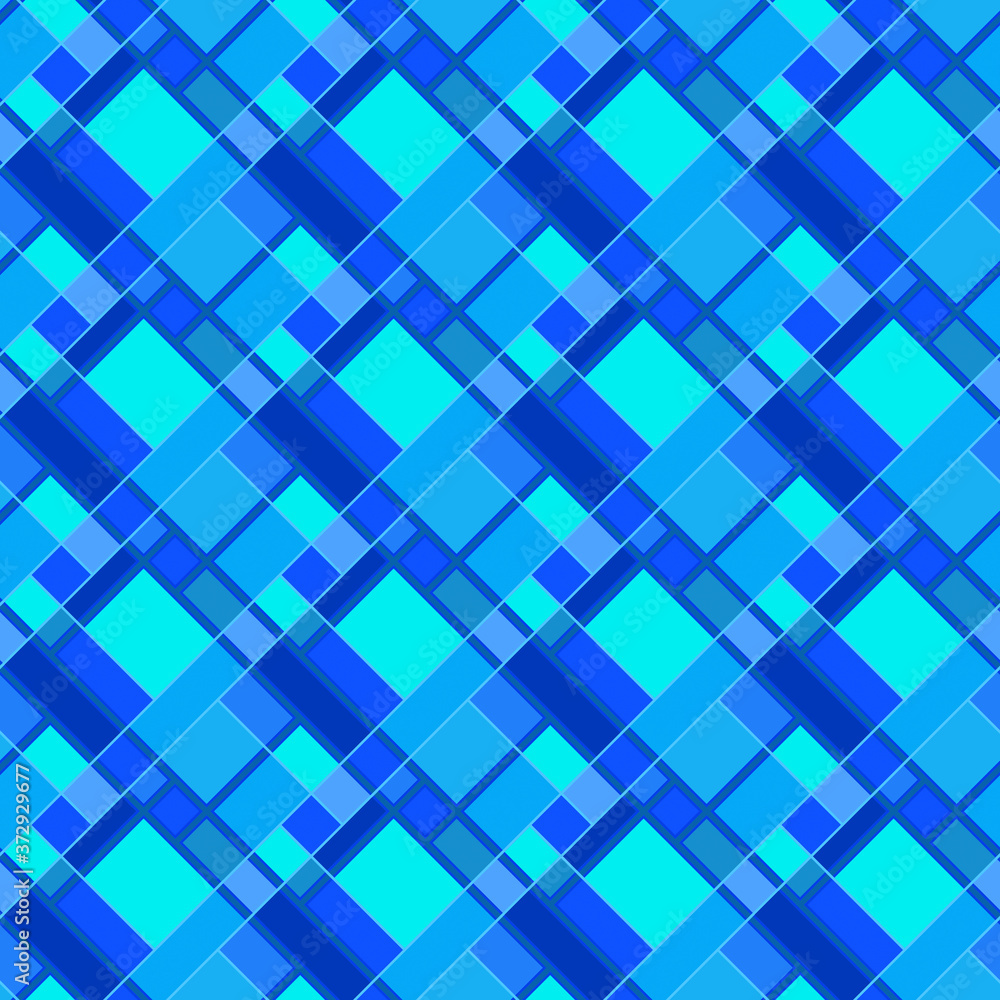 Fototapeta premium Patchwork, mosaic and geometric elements, seamless pattern.