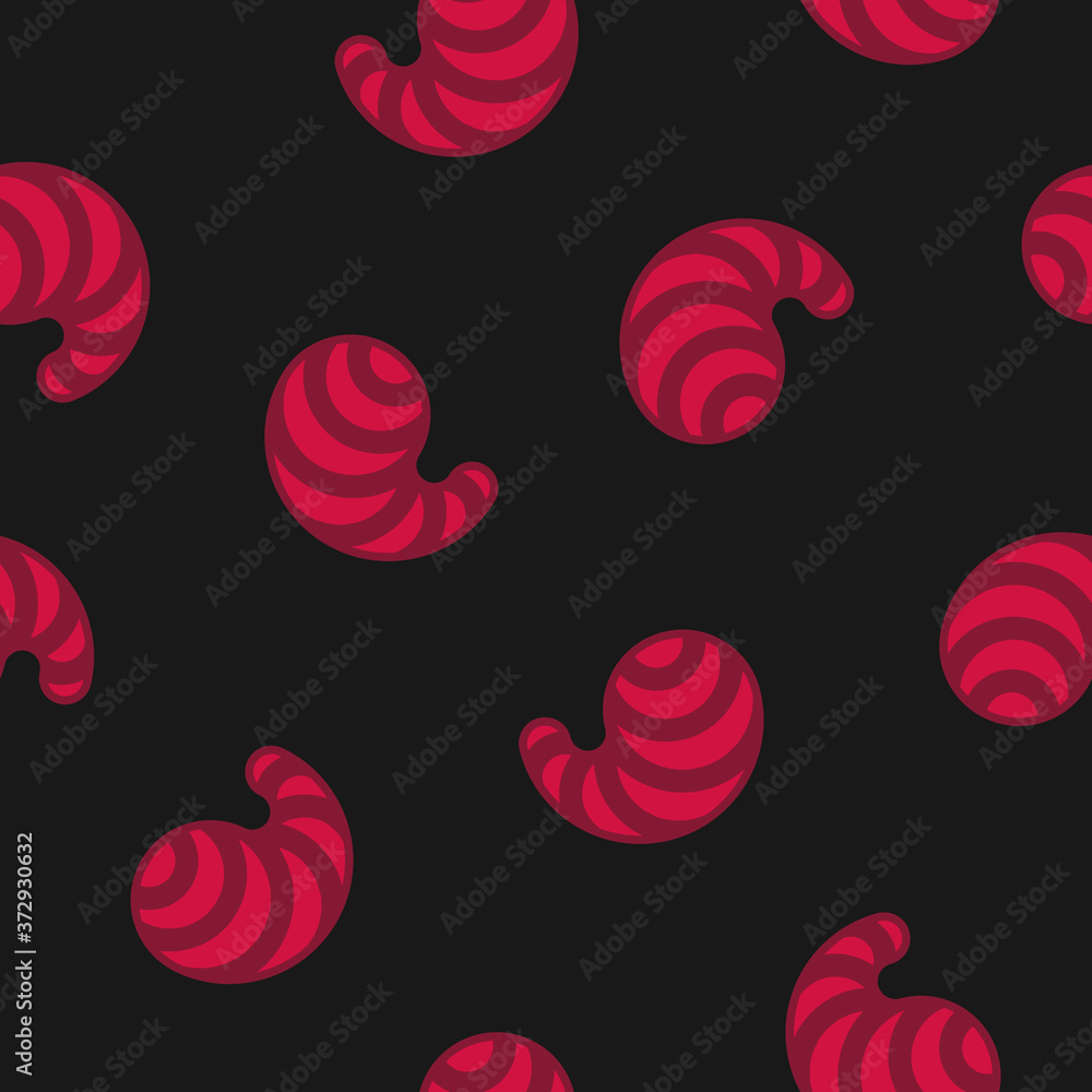 Striped commas seamless pattern. Dark red pattern. Eps10 vector. Striped commas seamless pattern. Dark red pattern. Eps10 vector.