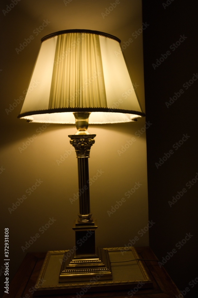 lamp on the table lamp on the table