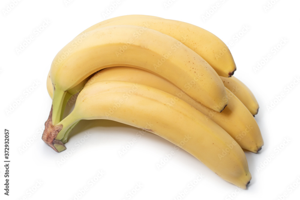 Bunch of bananas isolated on white background