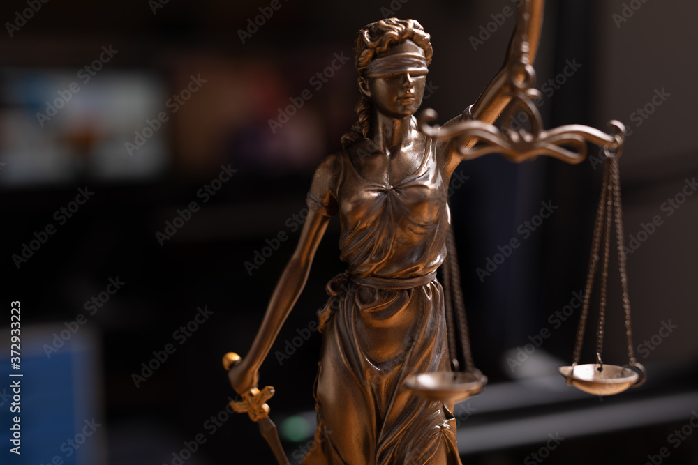 Legal and law statue of Lady Justice scales of justice Legal and law statue of Lady Justice scales of justice