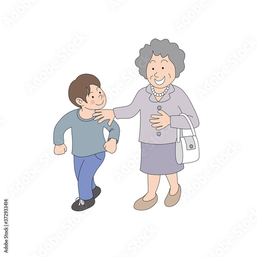 あ婆さんと孫