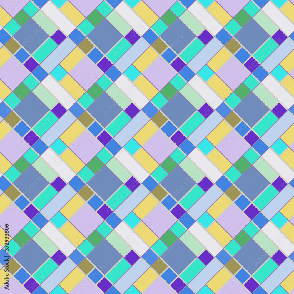 Patchwork, mosaic and geometric elements, seamless pattern. Patchwork, mosaic and geometric elements, seamless pattern.