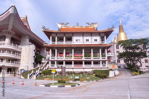 27 August 2014, Singapore: Kong Meng San Phor Kark See Monastery at Singapore.