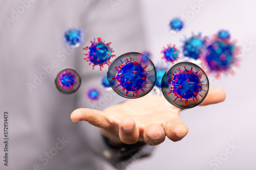 immunization concept. Flu v...
