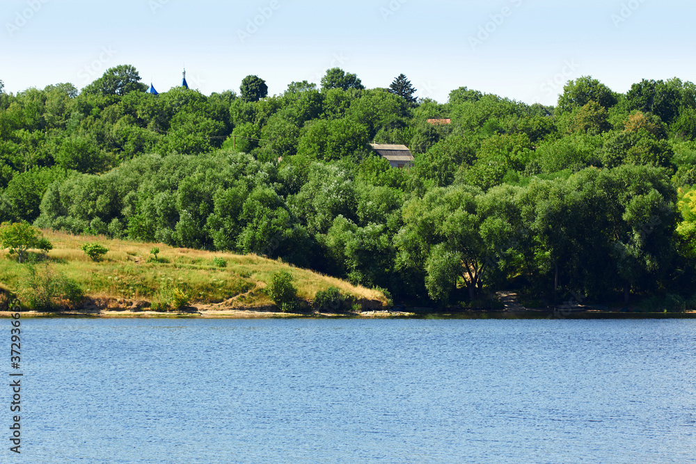 The river with coast