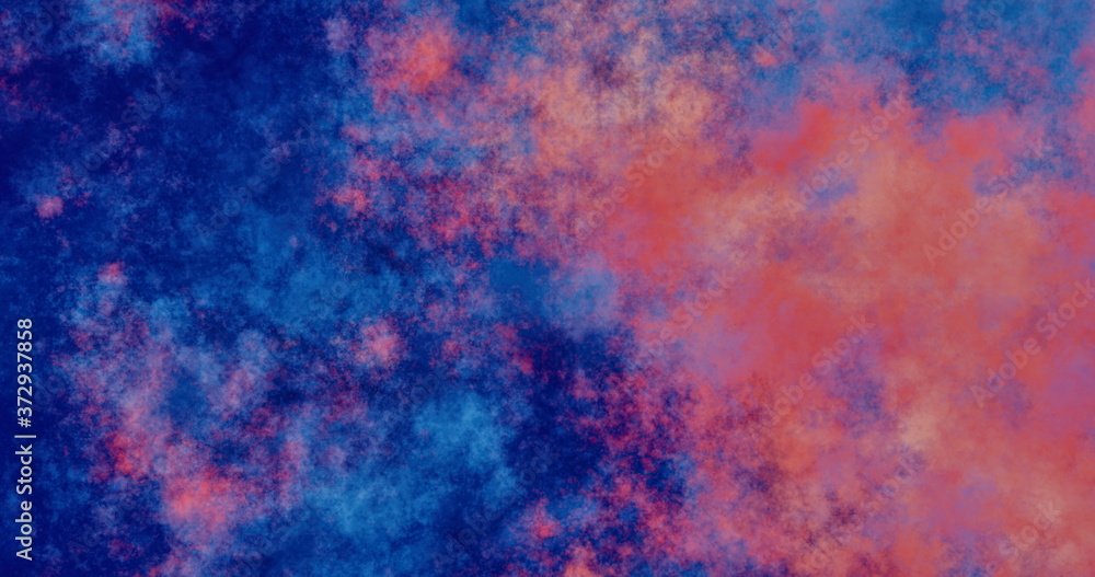 Obraz premium Vibrant abstract background for design. Blurry color spots, blue, orange, red.