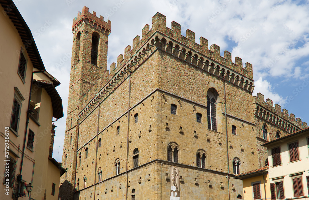 View of the Bargello Palace in Florence