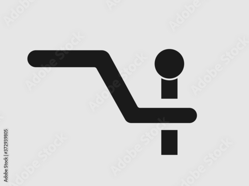 Car tow bar icon 