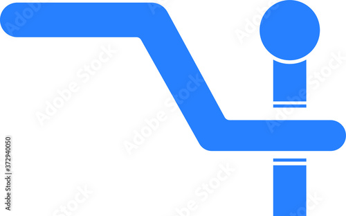 Car tow bar icon 