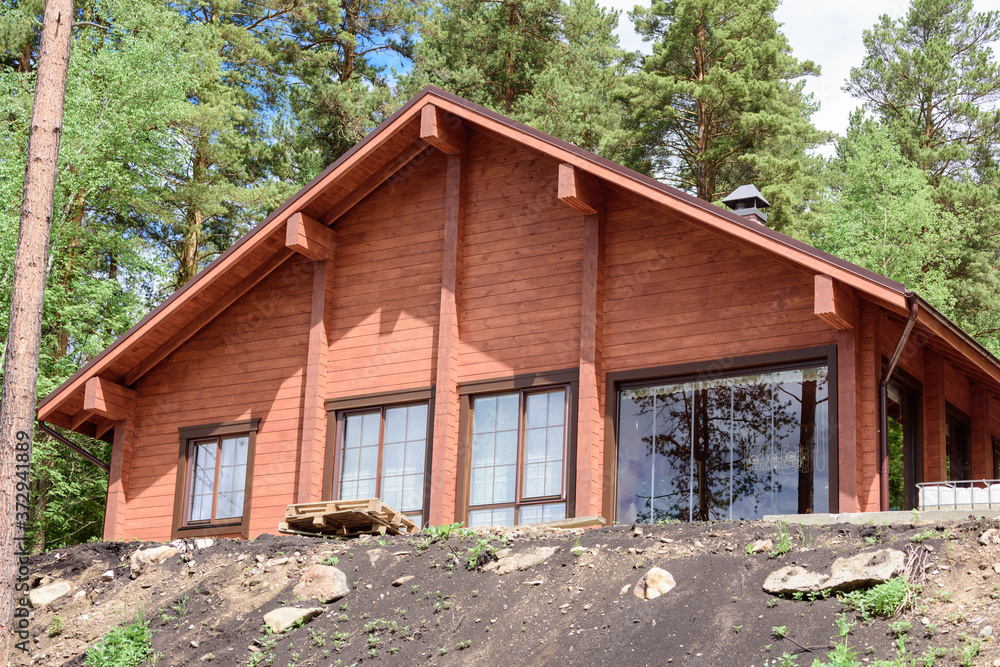 Elite house for people living in the mountains in nature. Elite house for people living in the mountains in nature.