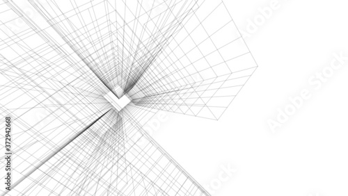 architecture building vector 3d illustration 