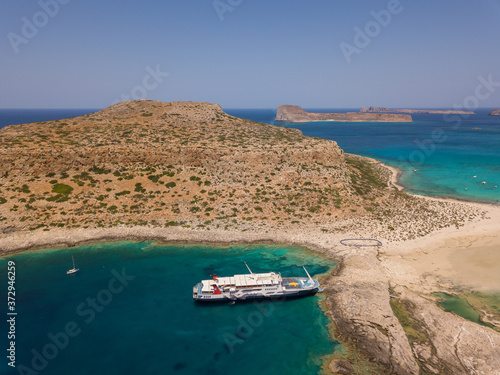 Gramvousa island and Balos Lagoon on Crete