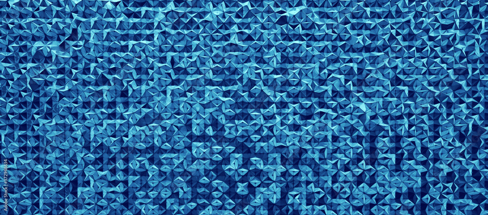 abstrakte 3d polygon kunst im muster oder raster design, in ...
