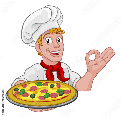 A chef cook man cartoon cha...