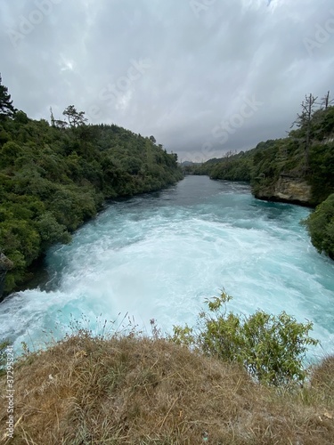 Rapides des chutes Huka  Nouvelle Z  lande 