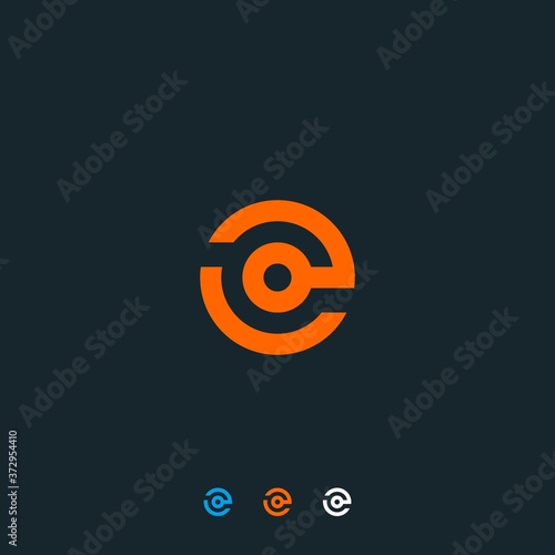 graphic letter e logo
