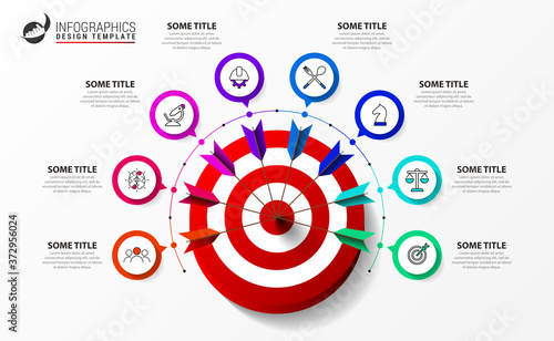 Infographic design template. Creative concept with 8 steps