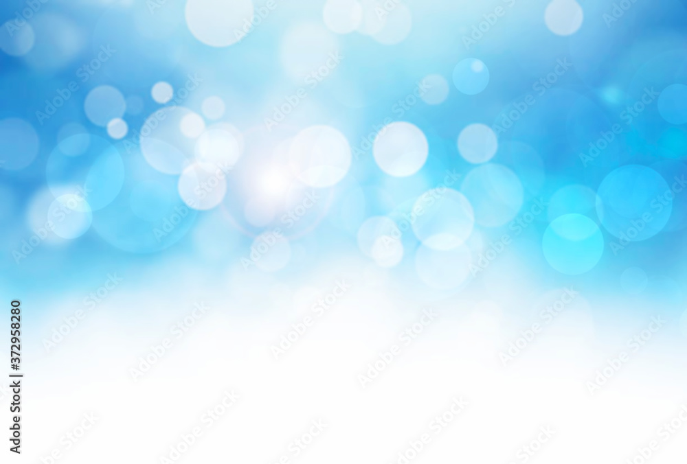 Blue bokeh abstract wallpaper,Christmas background