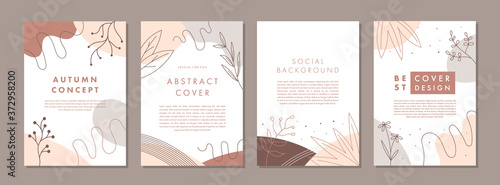 Set of abstract creative artistic templates. Universal cover Designs for Annual Report, Brochures, Flyers, Presentations, Leaflet, Magazine.