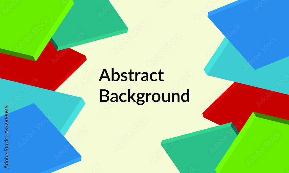 3D geometric square book shape for abstract background 3D geometric square book shape for abstract background