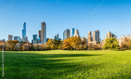 Stampa su tela Central Park in autumn, New York City, USA