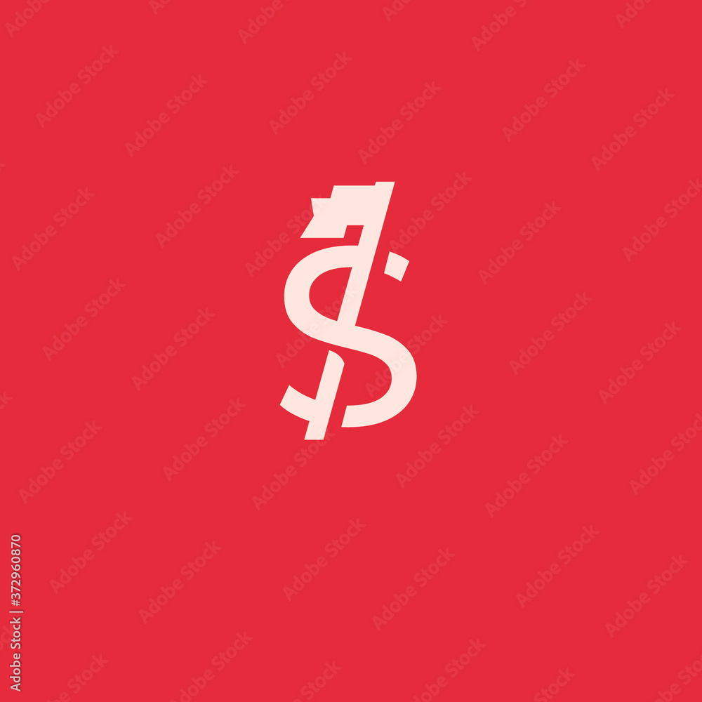 Letter S logo with flag. creative minimal monogram symbol. Universal elegant vector sign design. Premium business logotype. Graphic alphabet symbol for corporate business identity Letter S logo with flag. creative minimal monogram symbol. Universal elegant vector sign design. Premium business logotype. Graphic alphabet symbol for corporate business identity