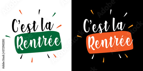 C'est la rentrée