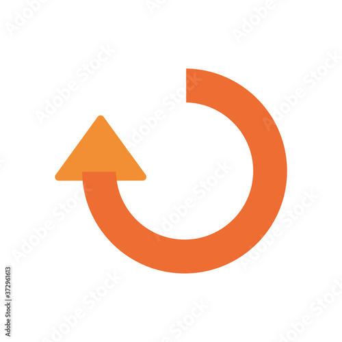 Free Download repeat arrow to left direction flat style icon design of web forward and infographic theme Vector illustration - GFXLoad