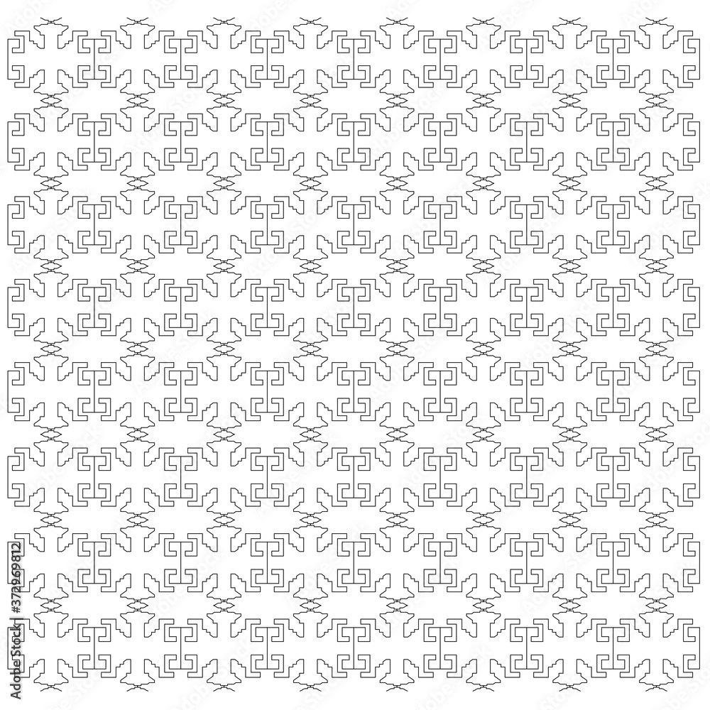 LUXURY DESIGN ORNAMENTS GEOMETRIC AZTECS PATTERN
