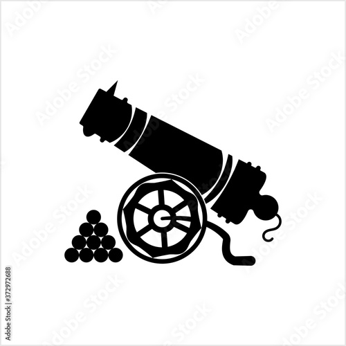 Cannon Icon, Weapon Icon, Old Style