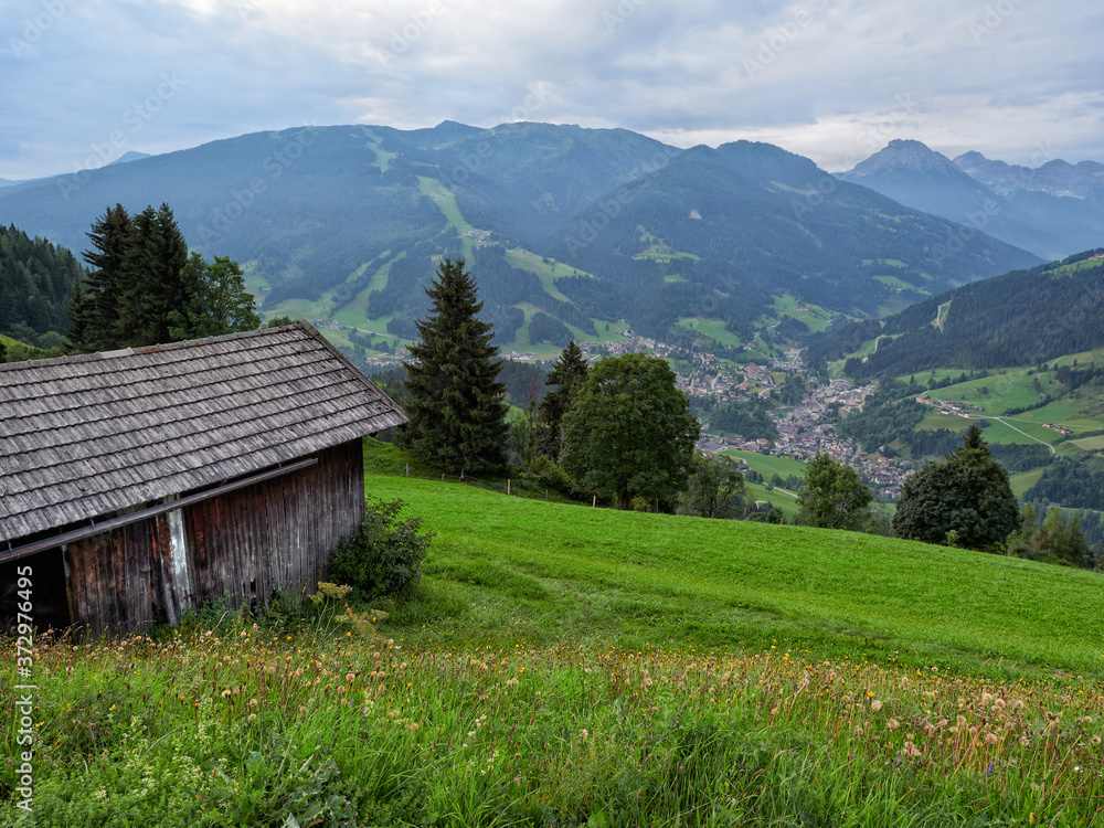 Cabin in the Mountains over Wagrain in Austria Cabin in the Mountains over Wagrain in Austria