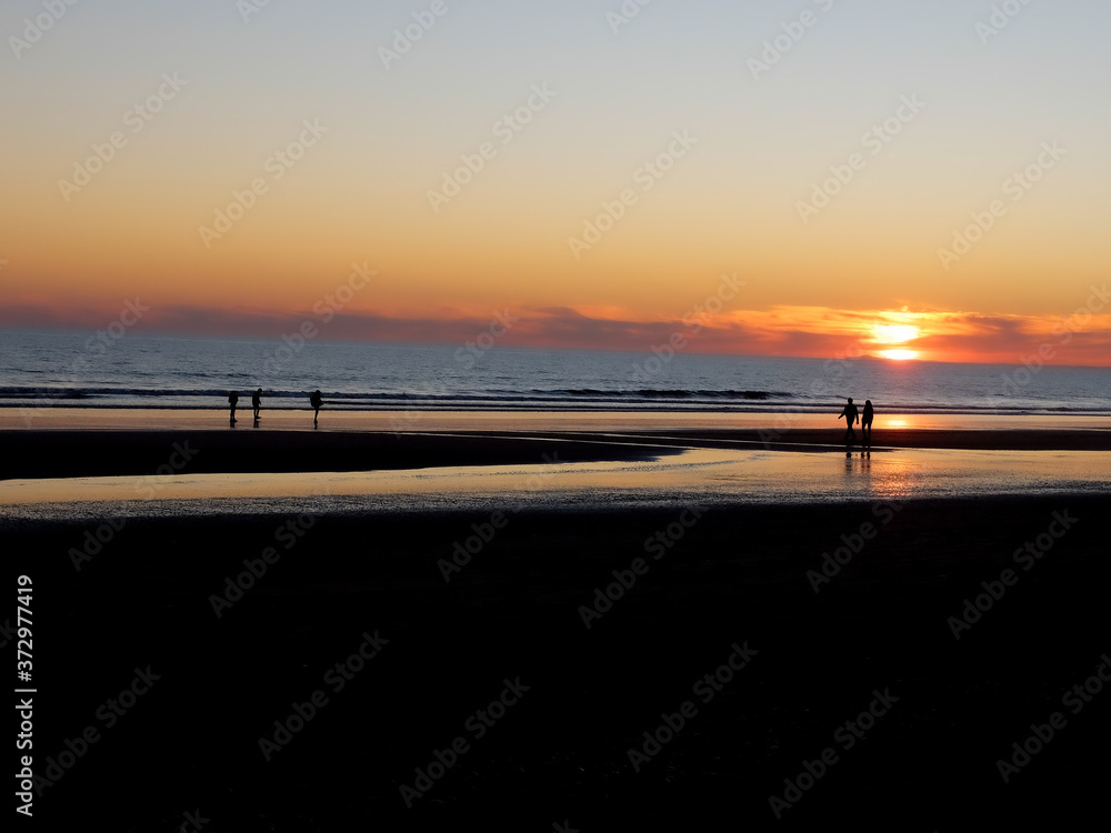 Fototapeta premium Sunset on the beach