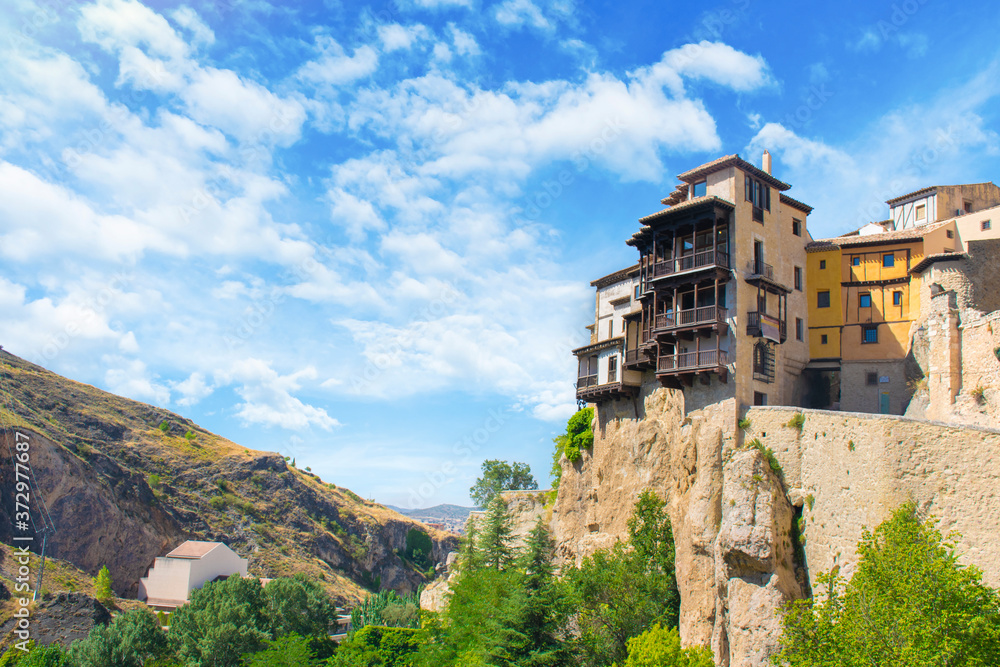 Fototapeta premium Vistas a las Casas Colgadas de Cuenca (Hanged houses)