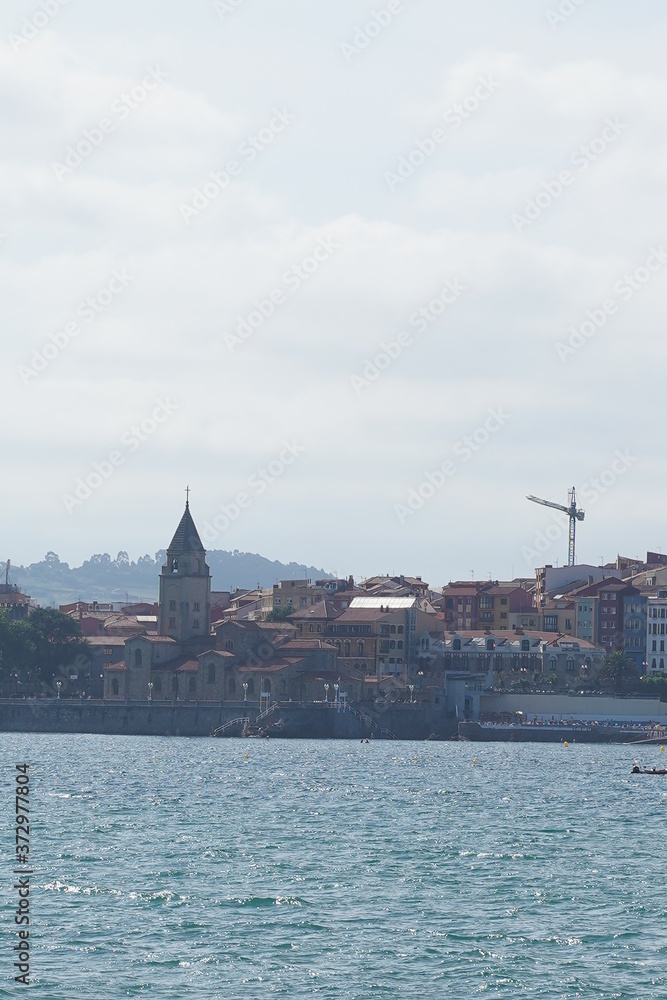 Gijon, beautiful coastal city of Asturias,Spain Gijon, beautiful coastal city of Asturias,Spain