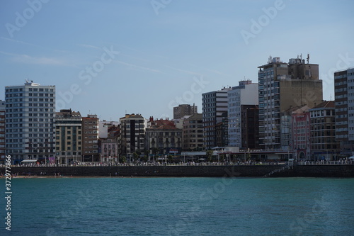 Gijon  beautiful coastal city of Asturias Spain