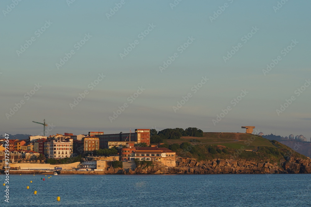 Gijon, beautiful coastal city of Asturias,Spain