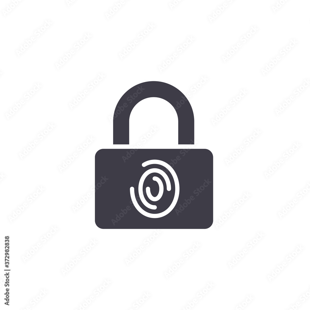 Fingerprint Lock Logo Template Design Vector, Emblem, Design Concept, Creative Symbol, Icon Fingerprint Lock Logo Template Design Vector, Emblem, Design Concept, Creative Symbol, Icon