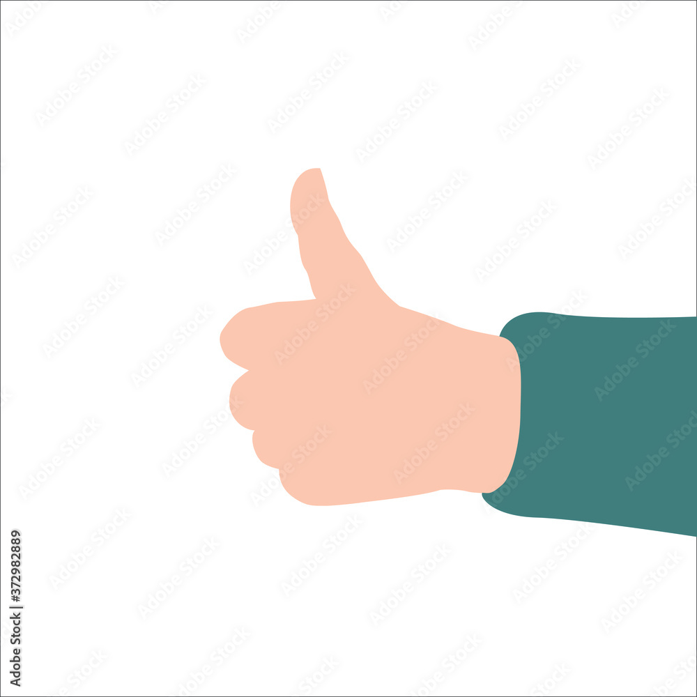 thumb up vector illustration eps10. Isolated badge for website or app - stock infographics thumb up vector illustration eps10. Isolated badge for website or app - stock infographics