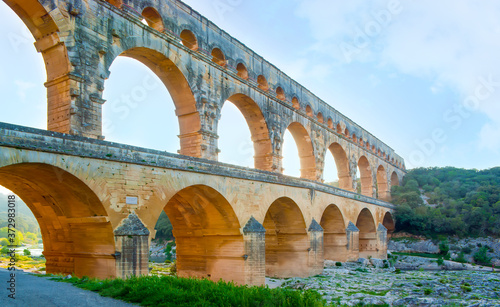 Photo The biggest roman aqueduct