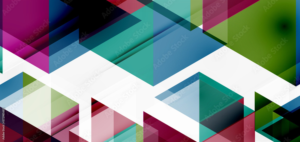 Geometric abstract background, mosaic triangle and hexagon shapes. Trendy abstract layout template for business or technology presentation, internet poster or web brochure cover, wallpaper Geometric abstract background, mosaic triangle and hexagon shapes. Trendy abstract layout template for business or technology presentation, internet poster or web brochure cover, wallpaper