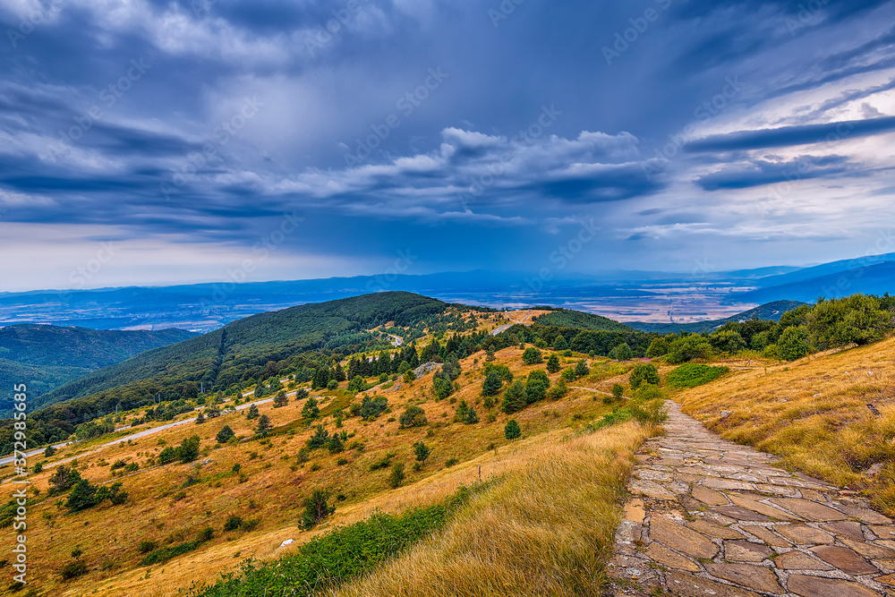 Naklejka premium Landscape in Old Mountain in Bulgaria
