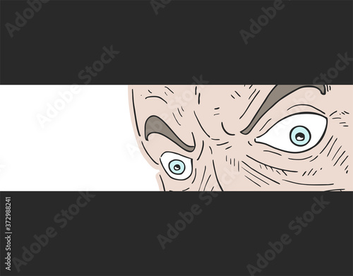 Design of looking eyes illustration