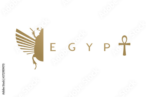 Creative design of Egypt symbol