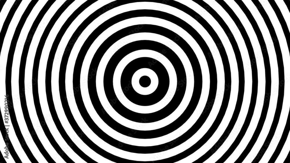 Hypnotic black and white spiral background Hypnotic black and white spiral background