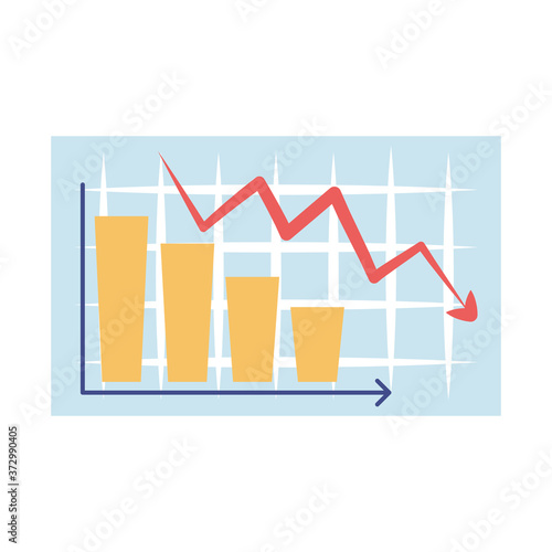 bankruptcy downward arrow chart bank business financial crisis