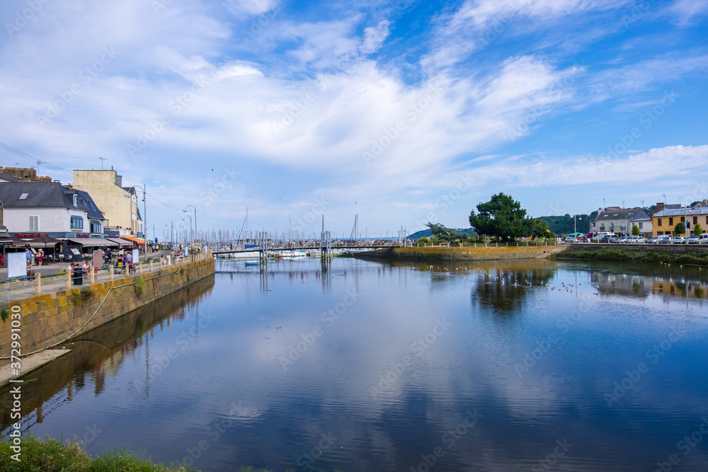 Port of Binic in Brittany, France